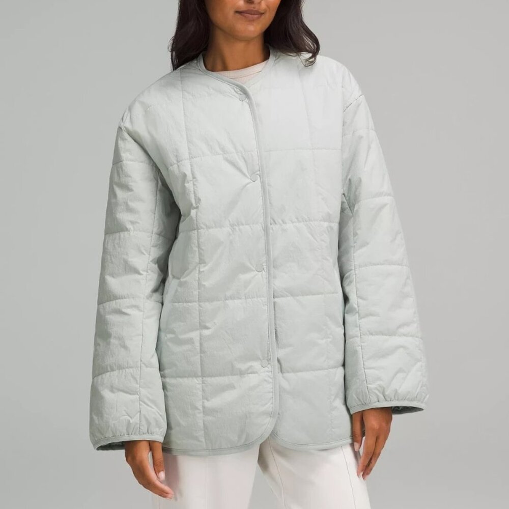 Lululemon Insulated Liner Coat (Jade Grey/Palm Court, size S)